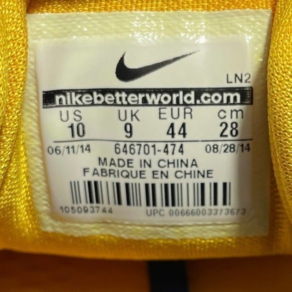 Nike Men’s Kobe 9 “Gym Blue/Gold) Sz 10_8